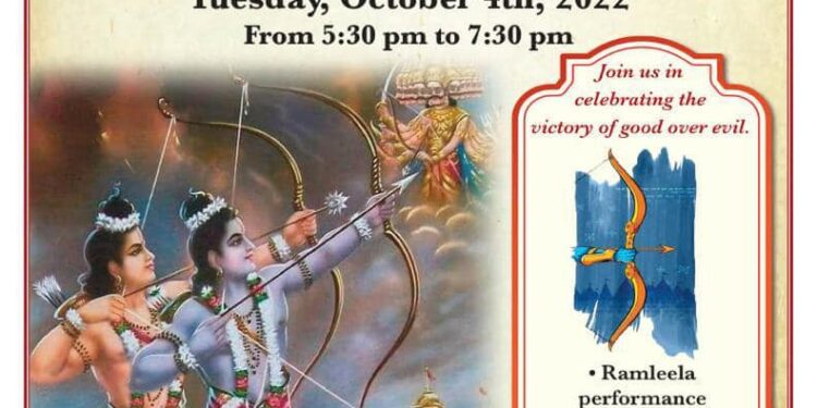 Celebrate Vijayadasami Utsav(Dussehra) at Hindu Sabha Temple