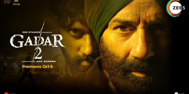 ‘Gadar 2’ is set for its World Digital Premiere on ZEE5 Global from 6th October 2023!