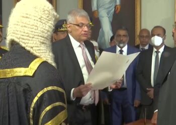 Ranil Wickremesinghe sworn-in as new Sri Lankan president