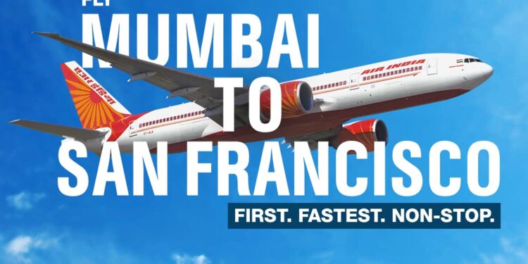 Air India launches its first ever non-stop service between Mumbai and San Francisco
