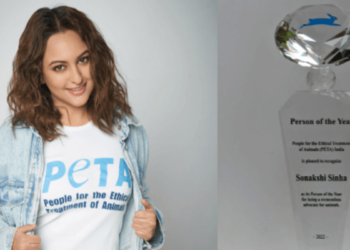 PETA India’s Person of the Year Is … Sonakshi Sinha!