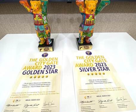 Incredible India brand films win Gold @ ‘Golden City Gate’ Tourism Awards !