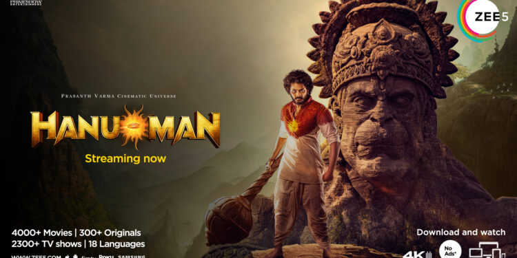 ZEE5 Global presents the digital premiere of critically acclaimed Telugu superhero movie, ‘HanuMan’