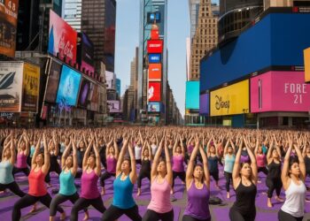 A Global Ode to Wellness — Yoga Illuminates Times Square
