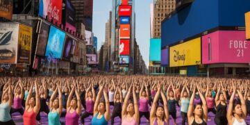 A Global Ode to Wellness — Yoga Illuminates Times Square