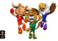 Colourful trio of mascots unveiled for first FIFA World Cup™
