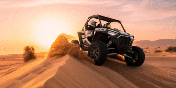 Dubai Desert Dunes at Sunset!