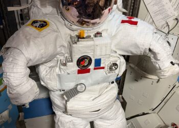 Astronaut Colonel Joshua Kutryk marks a mission milestone!