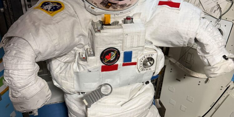 Astronaut Colonel Joshua Kutryk marks a mission milestone!